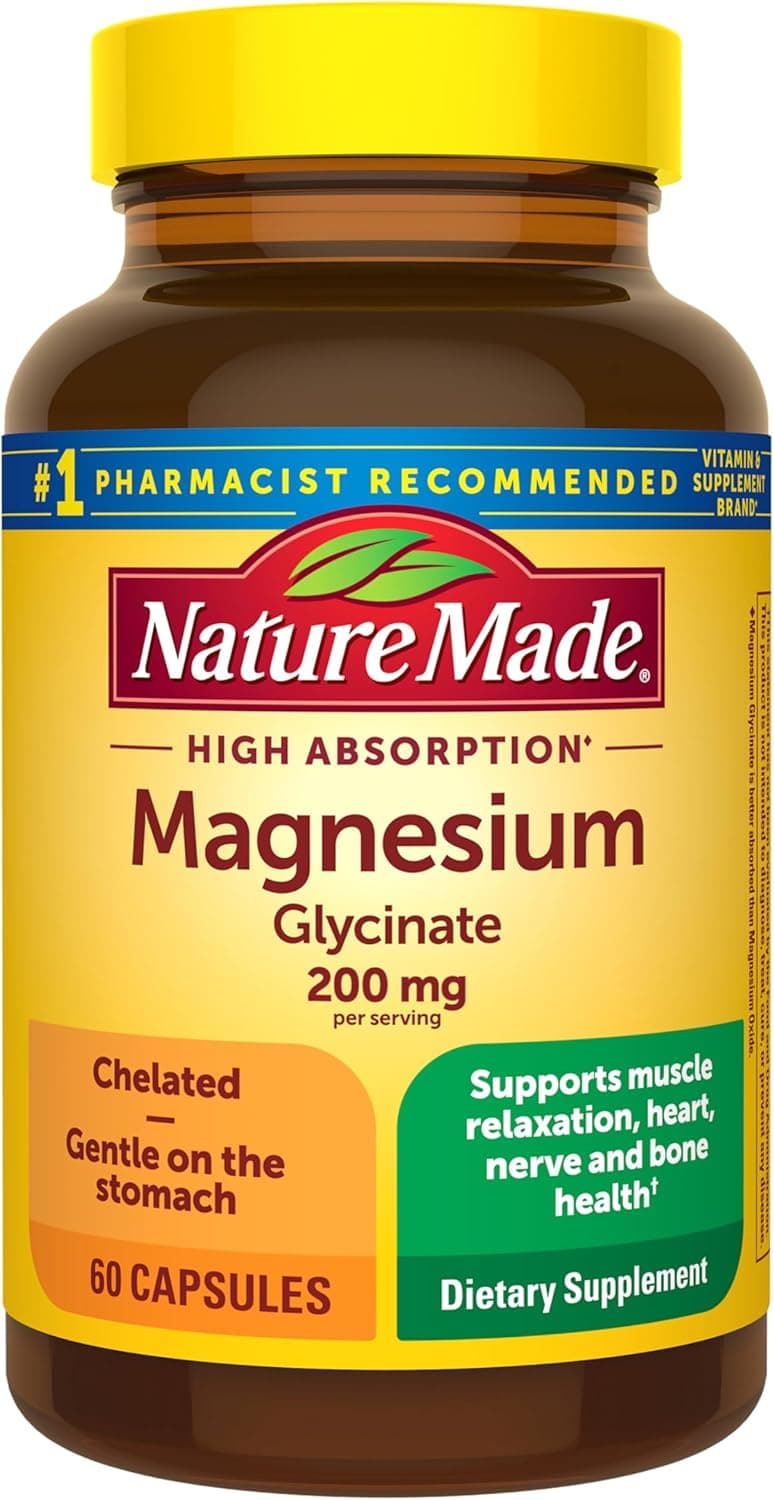 Nature Made Magnesium Glycinate 200 mg per Serving