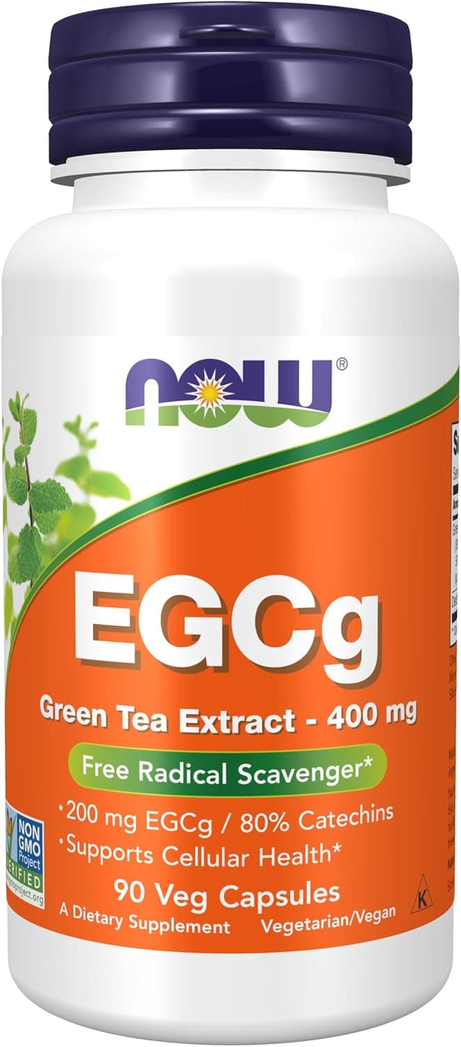 NOW Foods Supplements, EGCg Green Tea Extract 400 mg, Free…