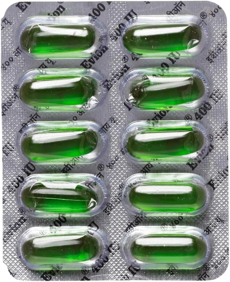 50 Evion Capsules Vitamin E For Glowing Face
