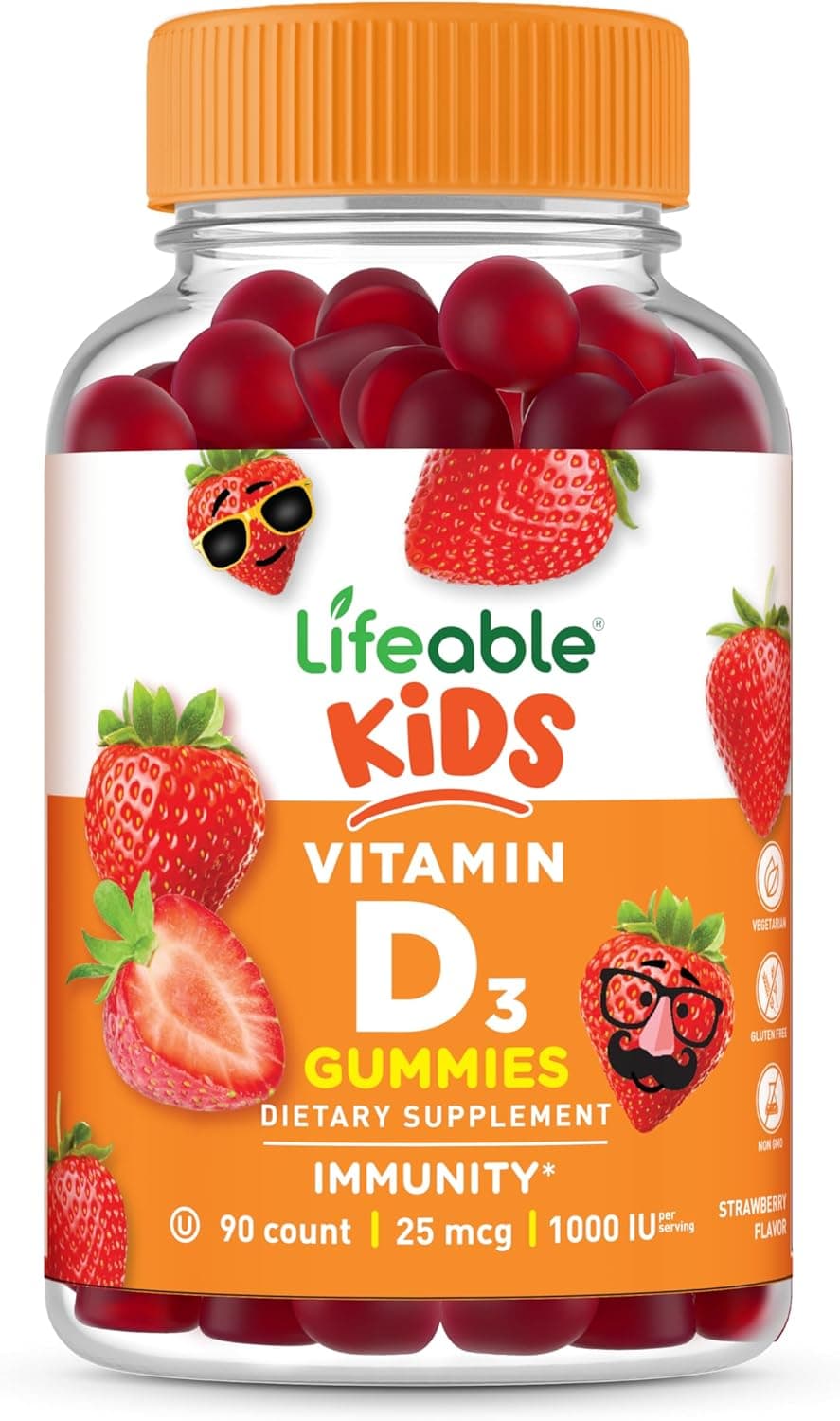 Lifeable Kids Vitamin D Gummies | Vitamin D3 1000iu | Great…