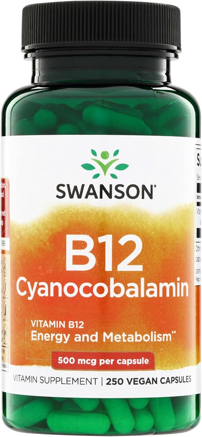Swanson Vitamin B12 Cyanocobalamin Energy and Nervous System…