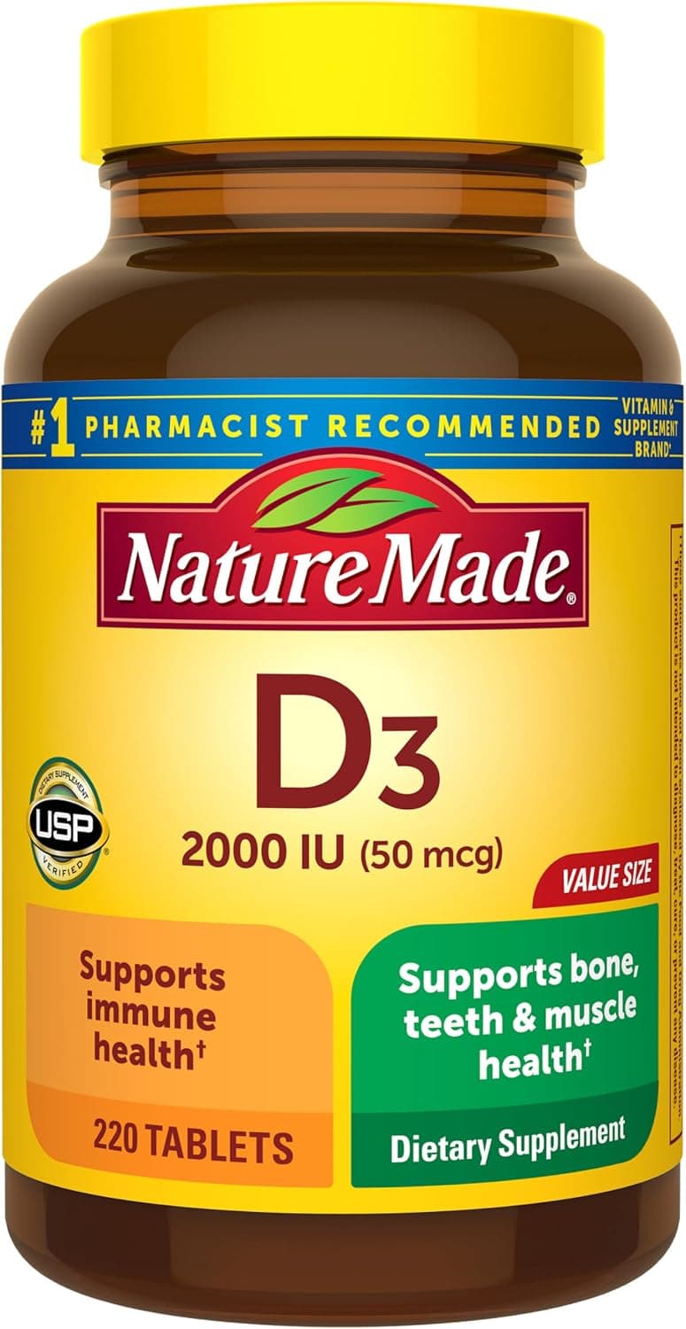 Nature Made Vitamin D3 2000 IU (50 mcg)