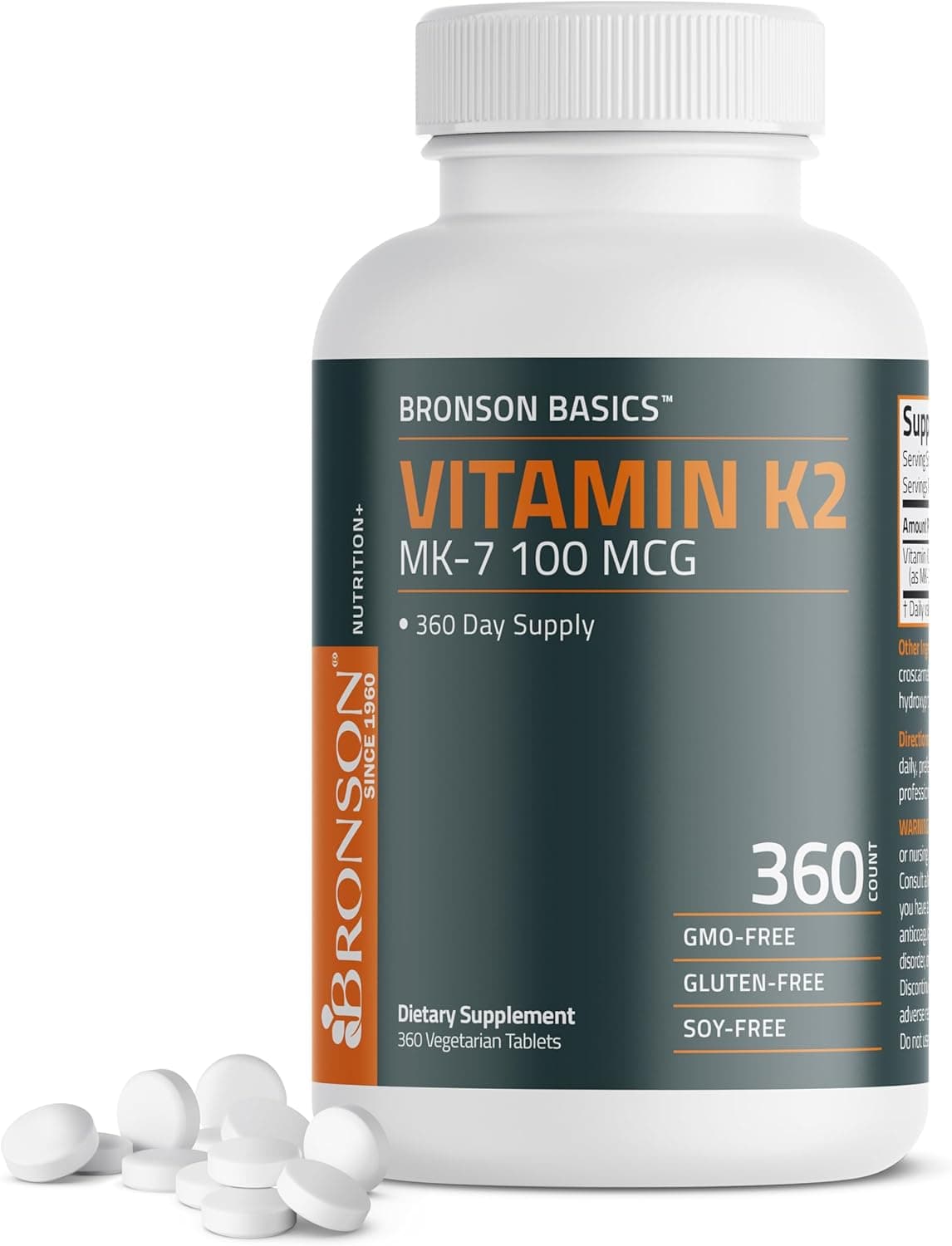Bronson Vitamin K2 MK-7 100 MCG