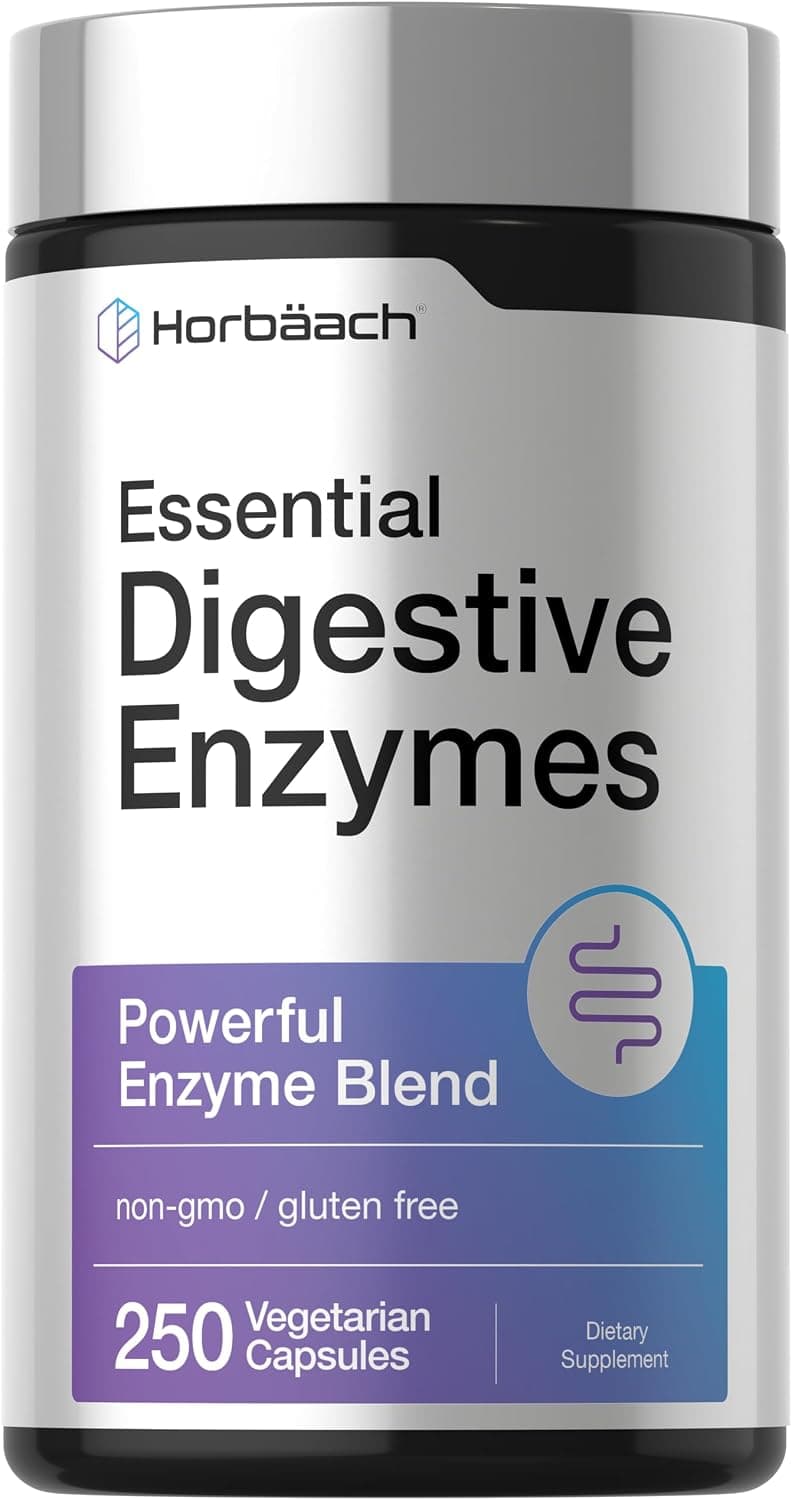 Horbäach Essential Digestive Enzymes | 250 Capsules | Powerful…