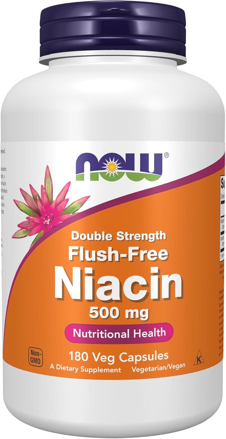 NOW Foods Supplements, Niacin (Vitamin B-3) 500 mg…