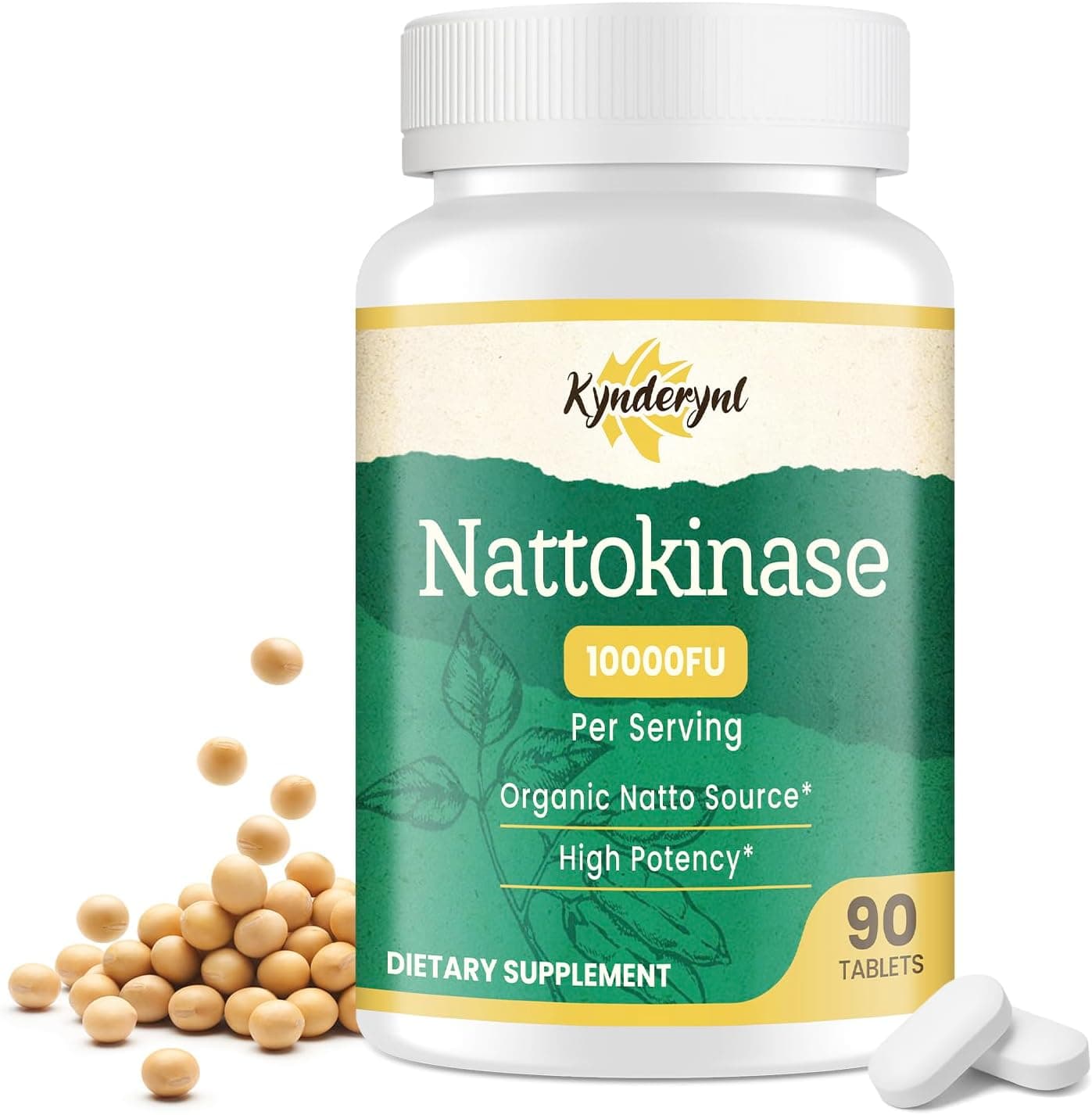 Nattokinase Supplement 10000FU – Organic Natto Enzyme 500mg…
