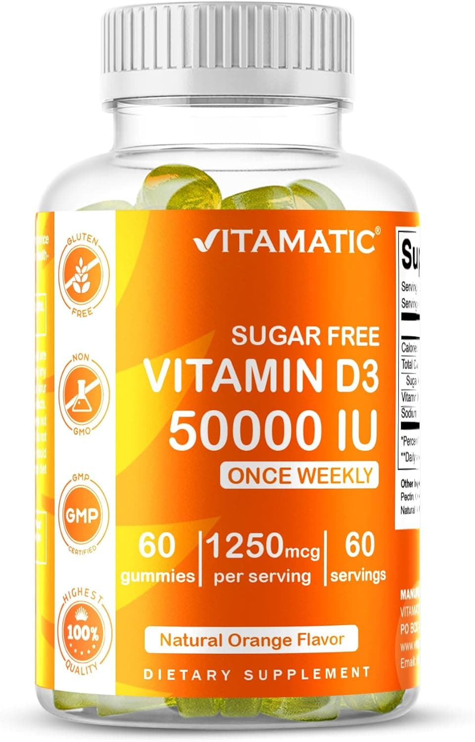 Vitamatic Sugar Free Vitamin D3 50