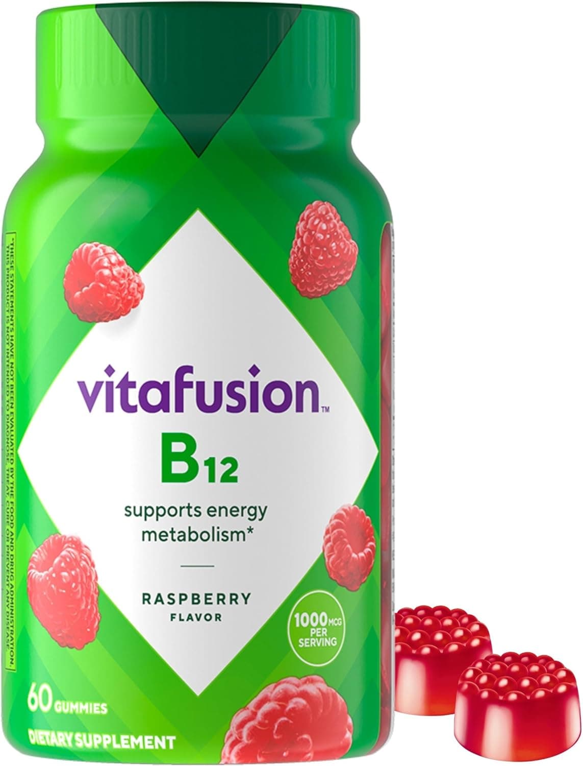 Vitafusion Vitamin B12 Gummies | 1000 mcg | 60 Gummy Vitamins…