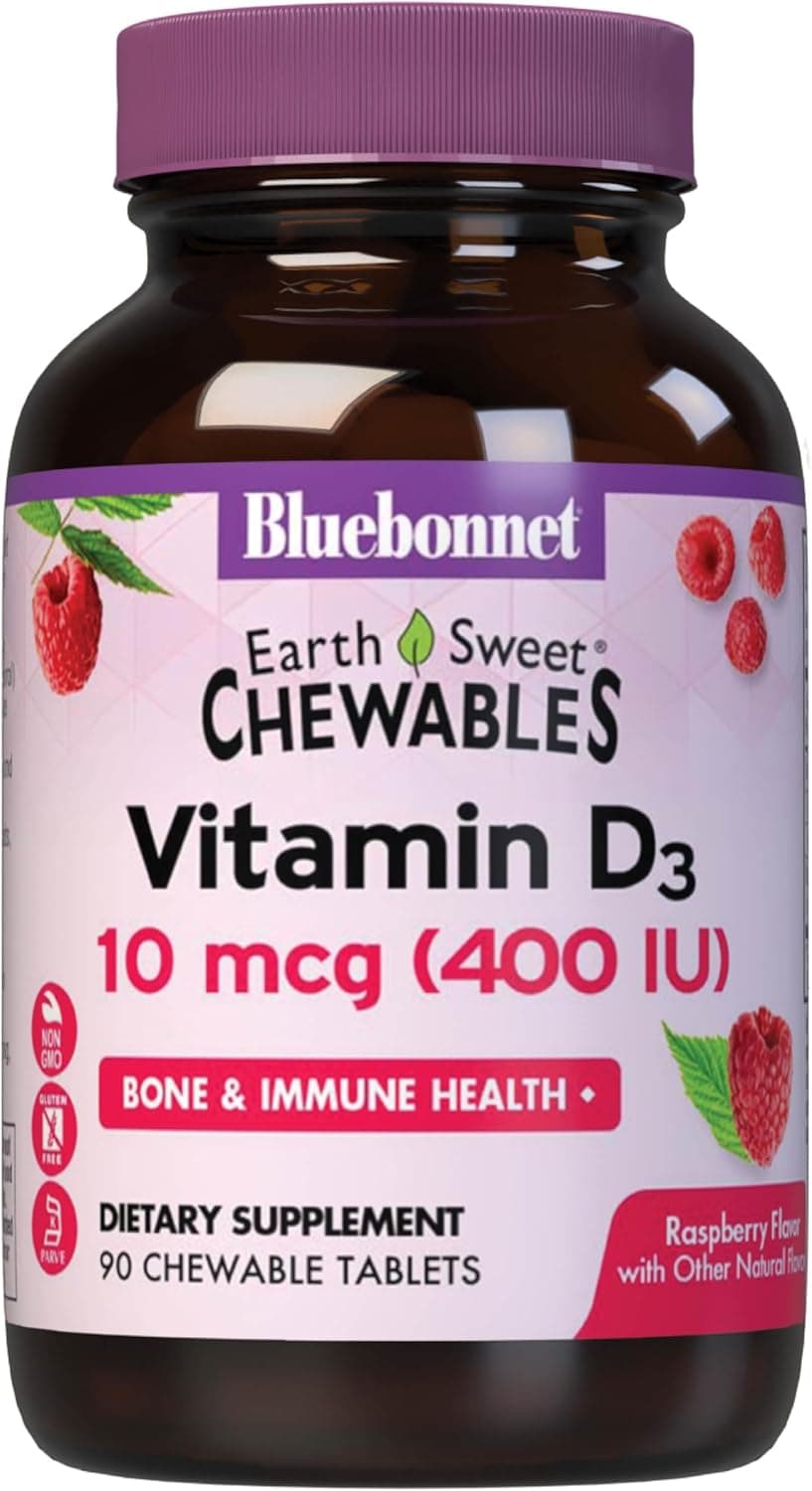 BlueBonnet Nutrition EarthSweet Vitamin D3 400IU - Bone…