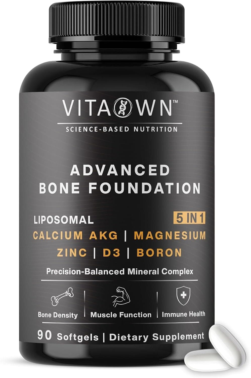 Advanced Bone Foundation Liposomal Calcium AKG Supplement…