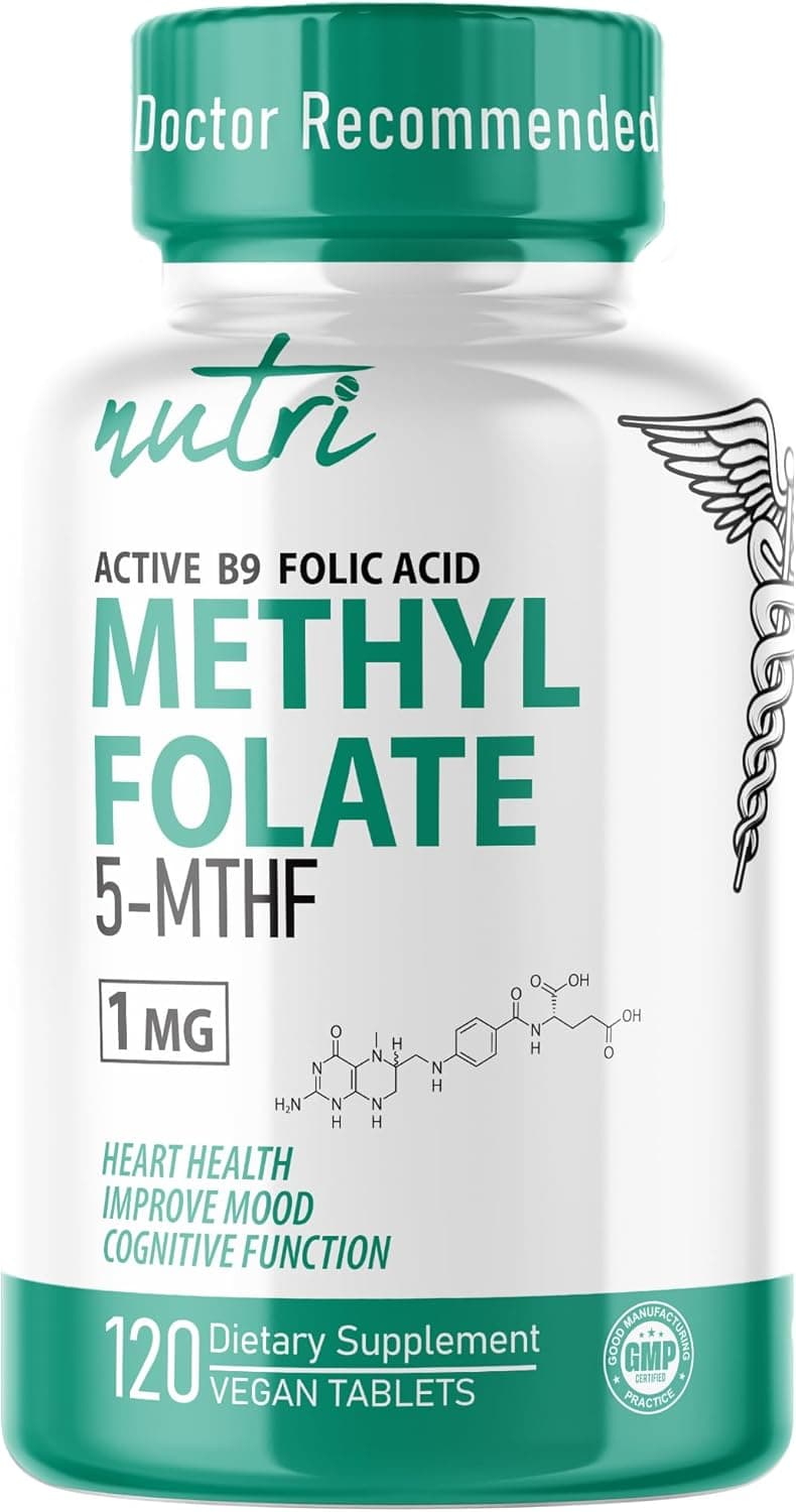 Nutri 5-MTHF L Methylfolate 1MG - 4 Month Supply
