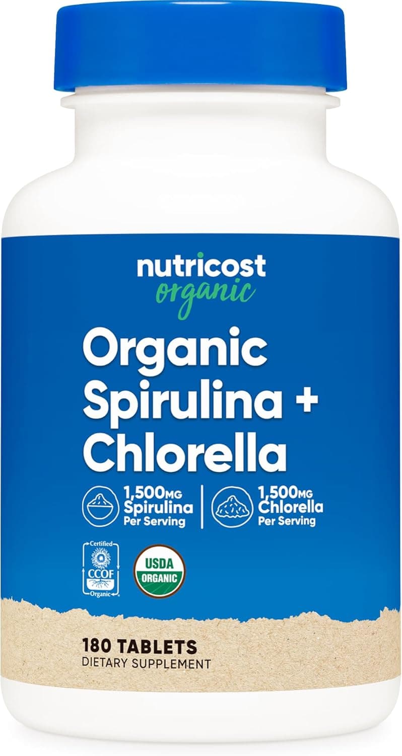 Nutricost Organic Spirulina + Chlorella (3