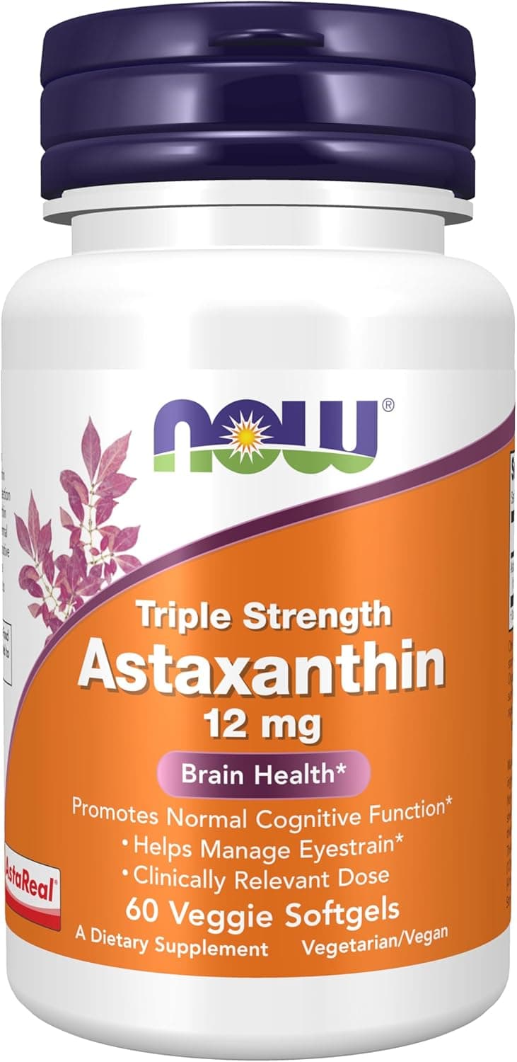 Now Supplements, Triple Strength Astaxanthin 12 mg, Triple…
