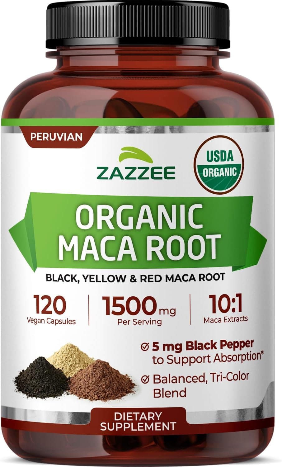 Zazzee USDA Organic Maca Root 10:1 Extract