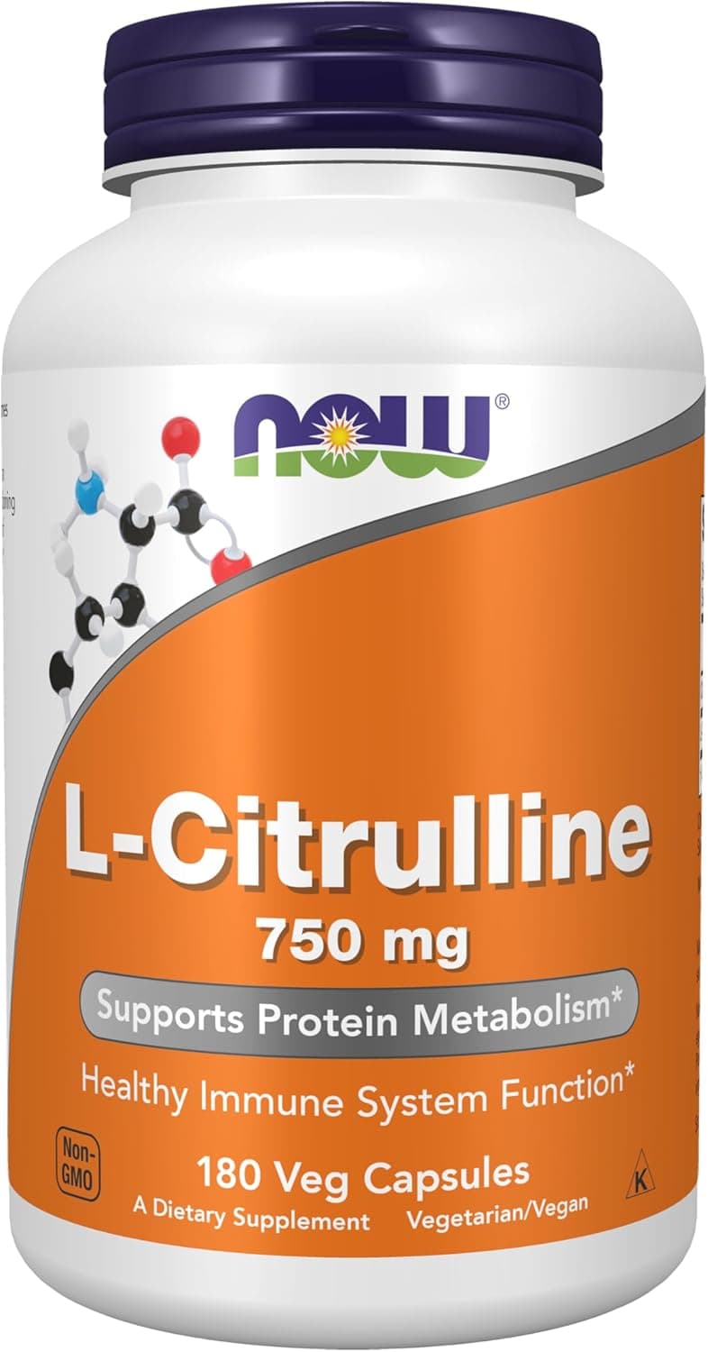 NOW Foods Supplements, L-Citrulline 750 mg, Supports Protein…