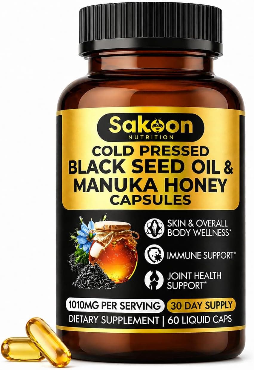 Black Seed Oil Capsules - With New Zealand Manuka Honey