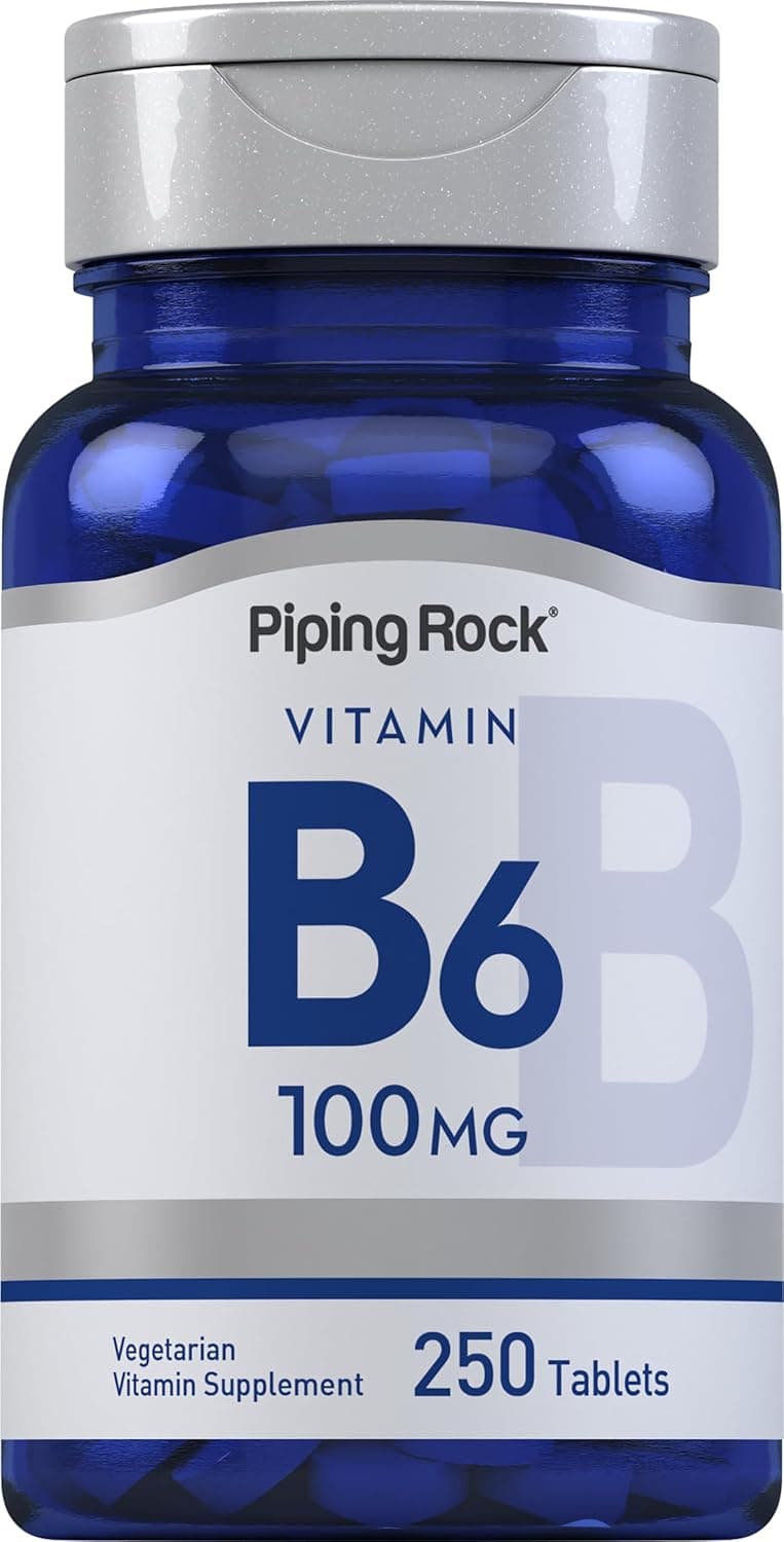 Piping Rock Vitamin B6 100mg Tablets | 250 Pills | Supplement…