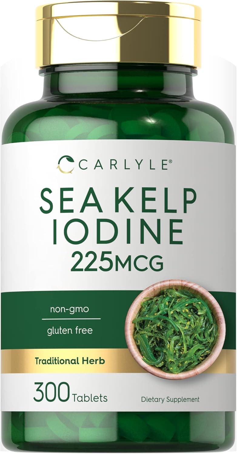 Carlyle Sea Kelp Iodine Supplement | 225mcg | 300 Tablets…