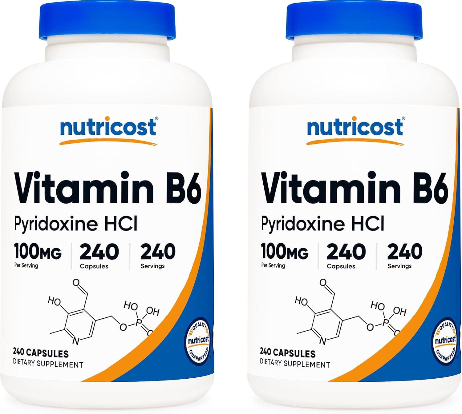 Nutricost Vitamin B6 (Pyridoxine HCl) 100mg