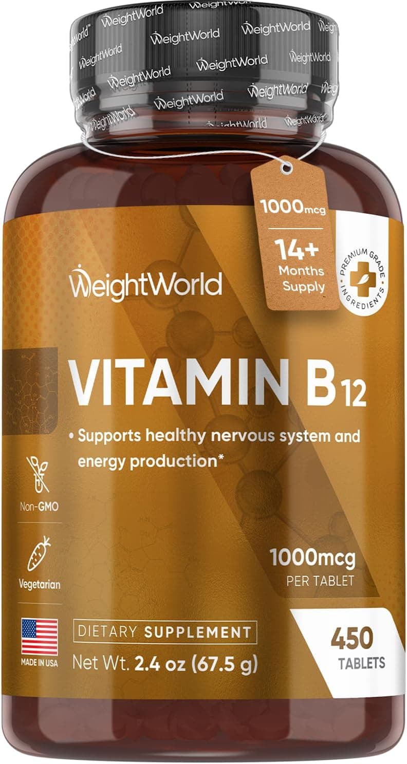 WeightWorld Vitamin B12 1000 mcg Supports Healthy Nervous…