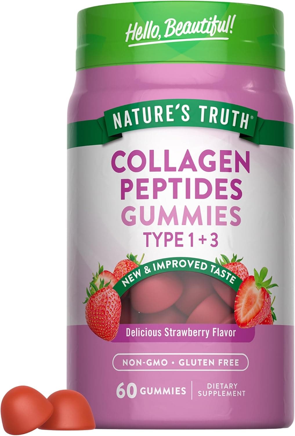 Nature's Truth Collagen Peptide Gummies for Women | 60 Count…