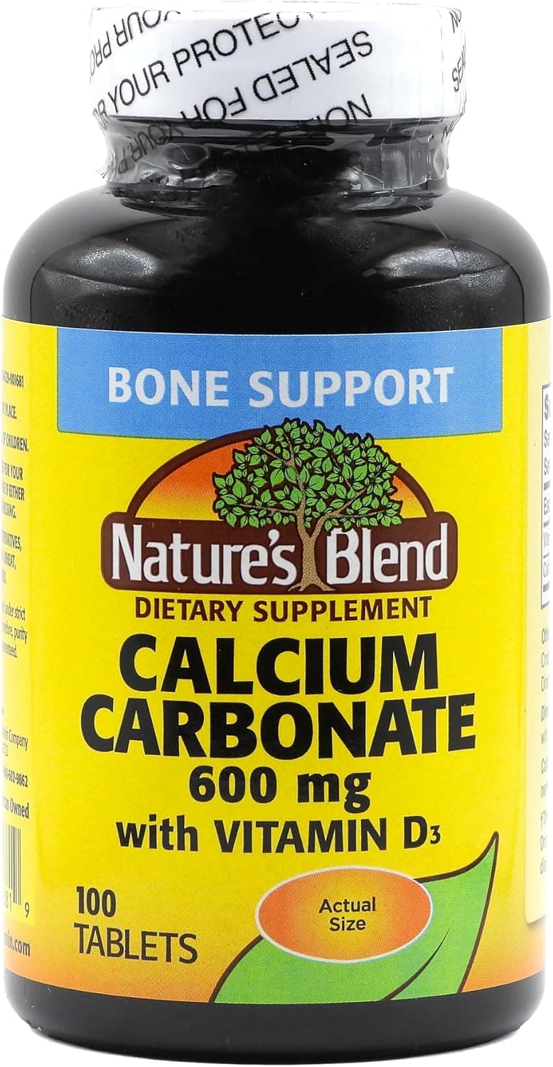 Nature's Blend Calcium Carbonate 600 mg with D3 400 IU 100…
