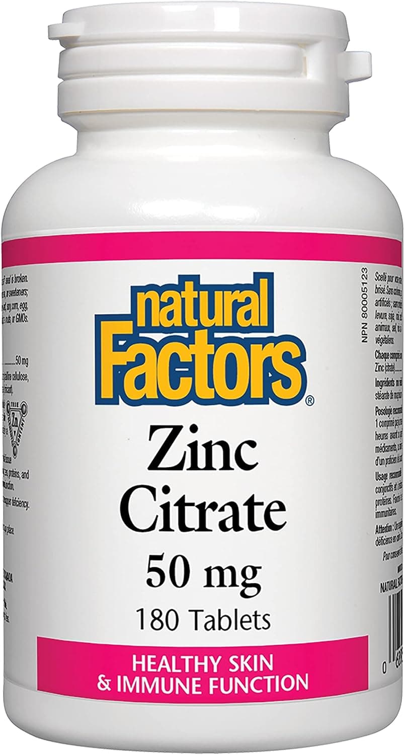 Natural Factors - Zinc Citrate 50mg