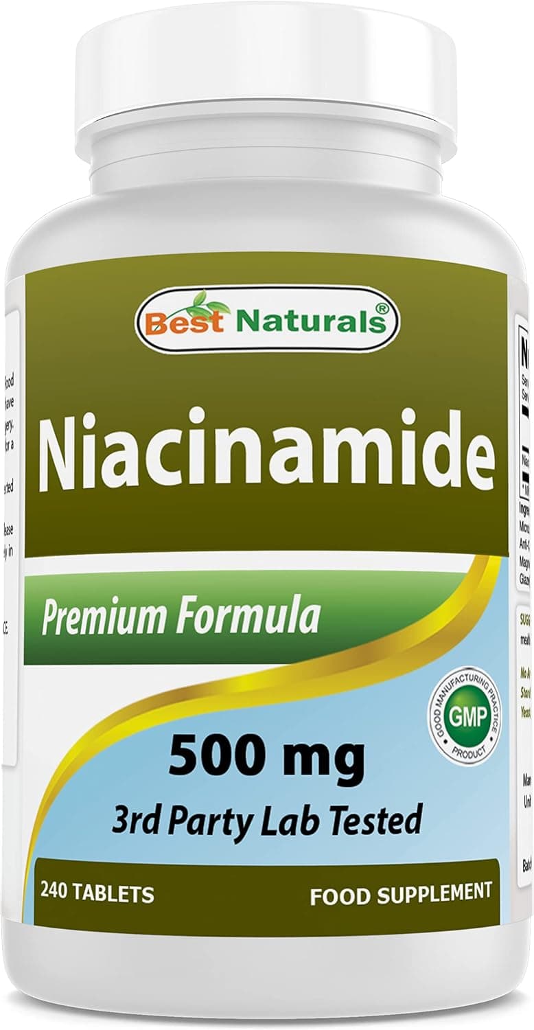 Best Naturals Niacinamide 500mg 240 Tablets (Suitable…