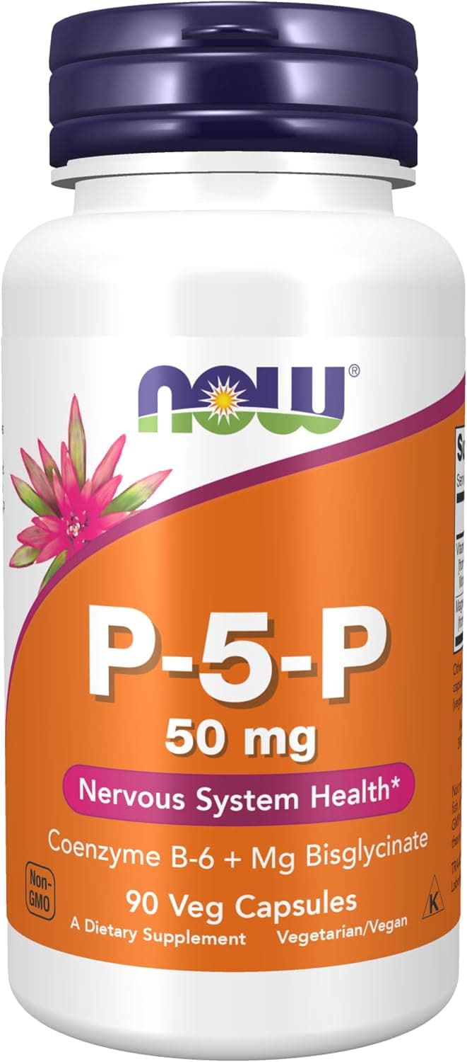 NOW Foods Supplements, P-5-P 50 mg with Coenzyme B-6 + Mg…
