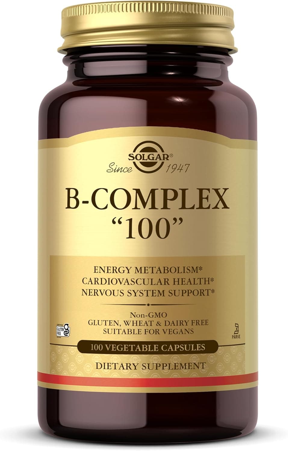 Solgar B-Complex 100, 100 Vegetable Capsules - 100 Servings