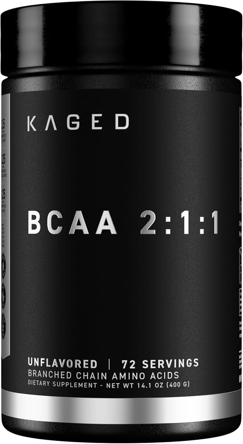 BCAA Powder, Kaged BCAAs Amino Acids, Fermented, Plant Based…