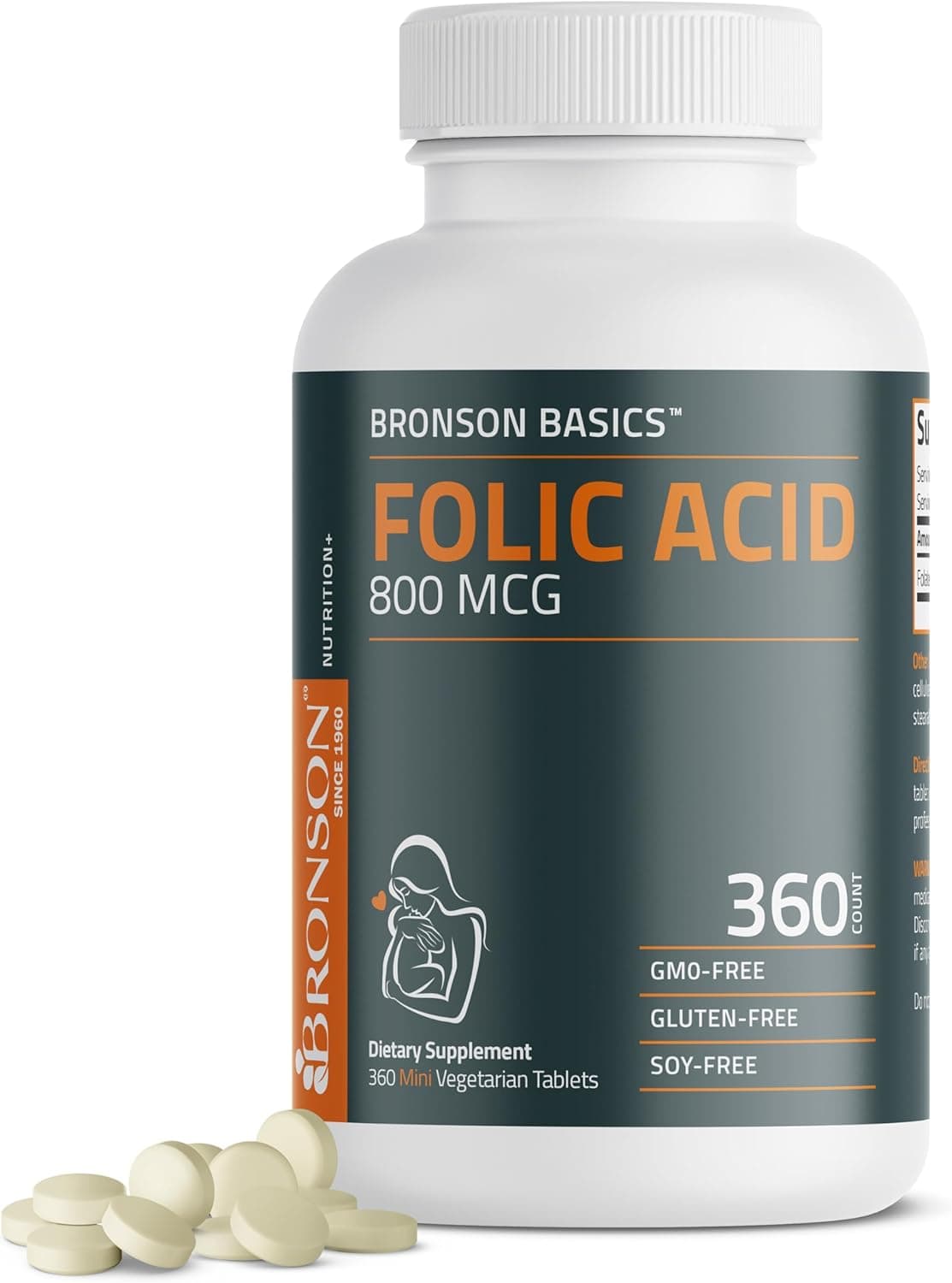 Bronson Folic Acid 800 MCG Supports Prenatal Development