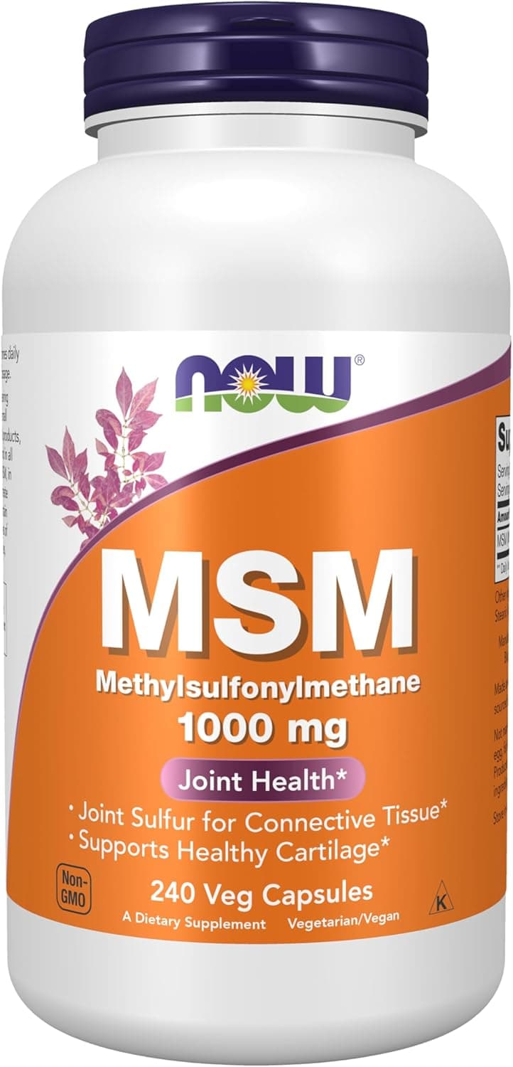 NOW Supplements, MSM (Methylsulfonylmethane) 1,000 mg, Joint…