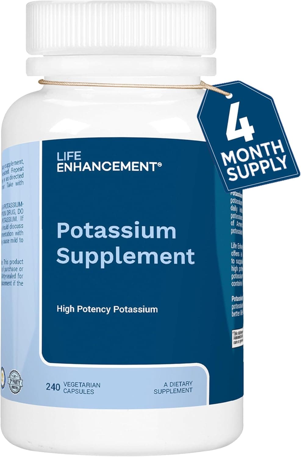 Life Enhancement High Potency 1020 mg Potassium Supplement…