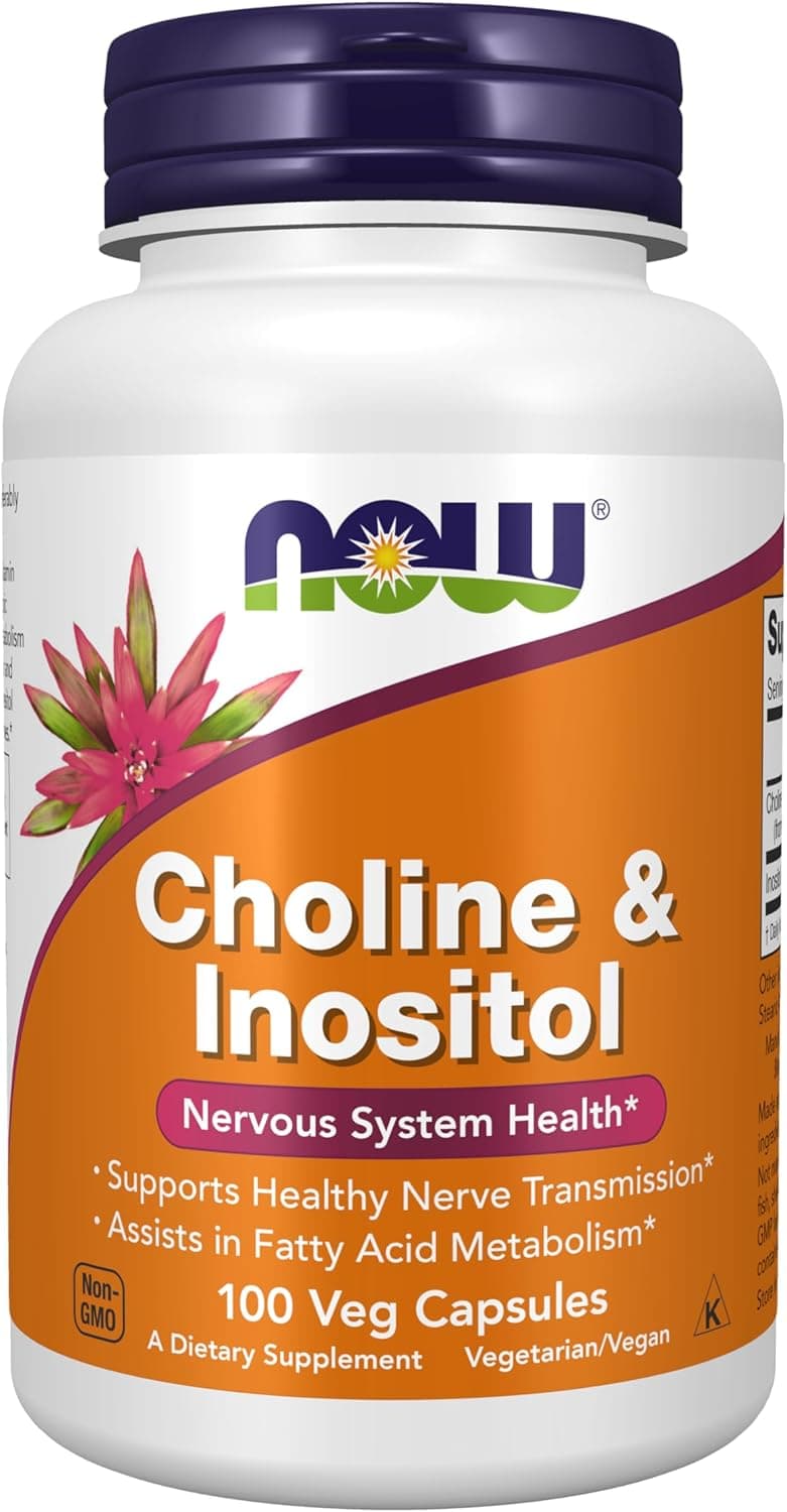 NOW Foods Supplements, Choline & Inositol 500 mg, Healthy…
