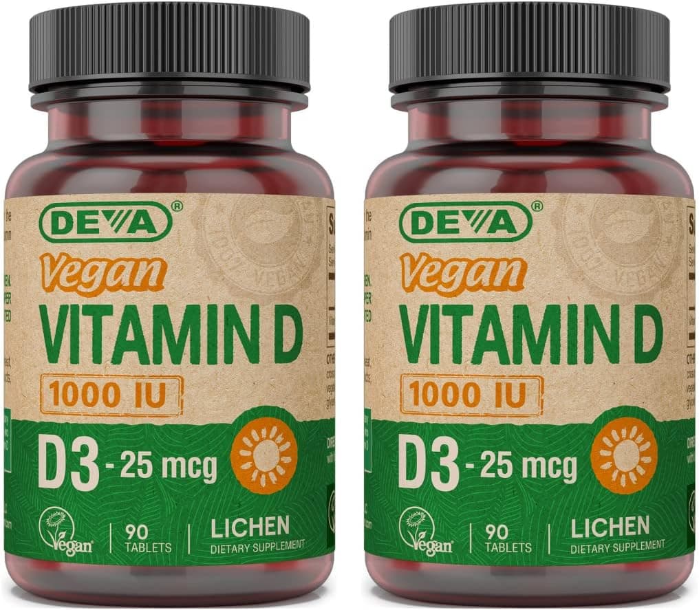 DEVA Vegan Vitamin D3 Supplement - Once-Per-Day Tablet…