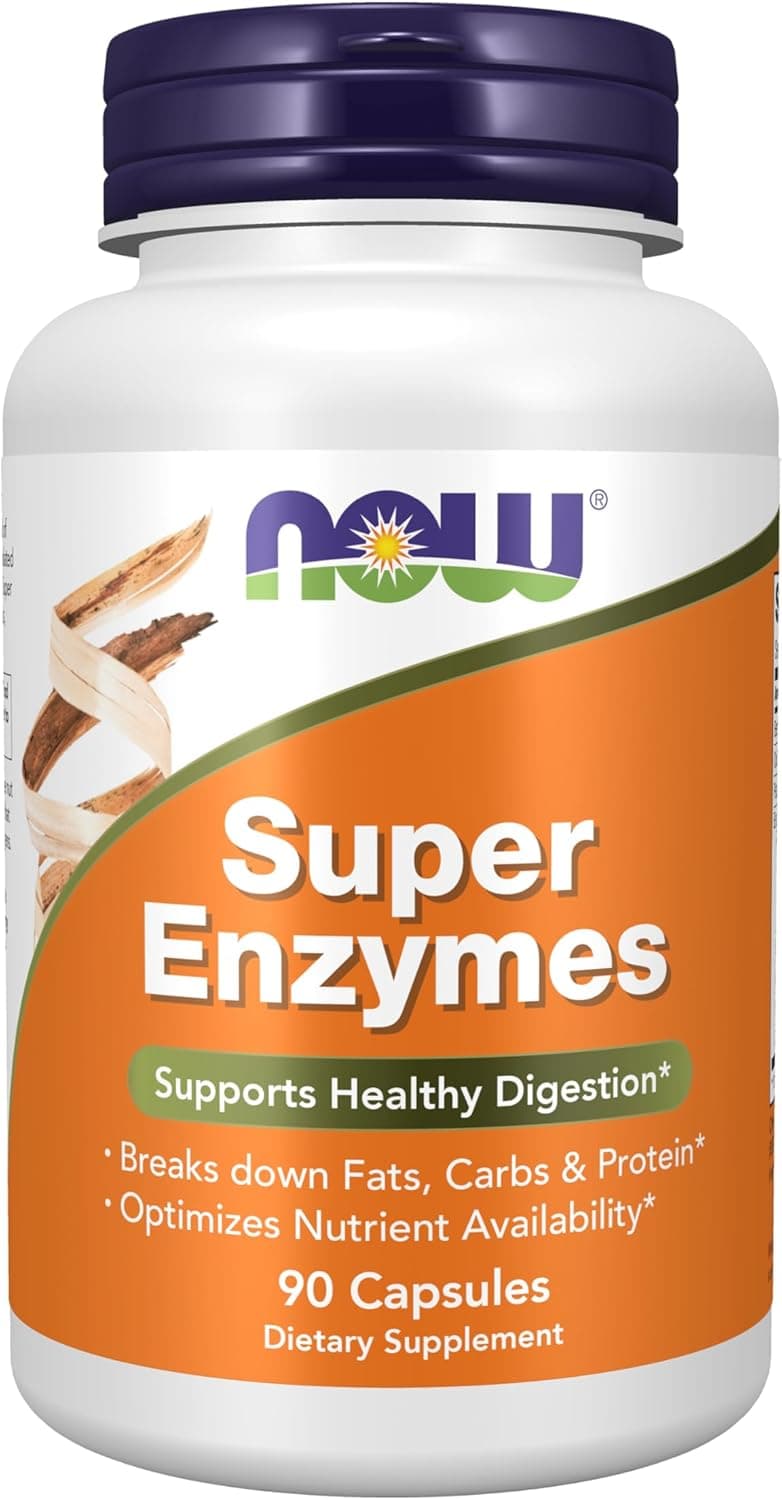 NOW Supplements, Super Enzymes, Formulated with Bromelain, Ox…