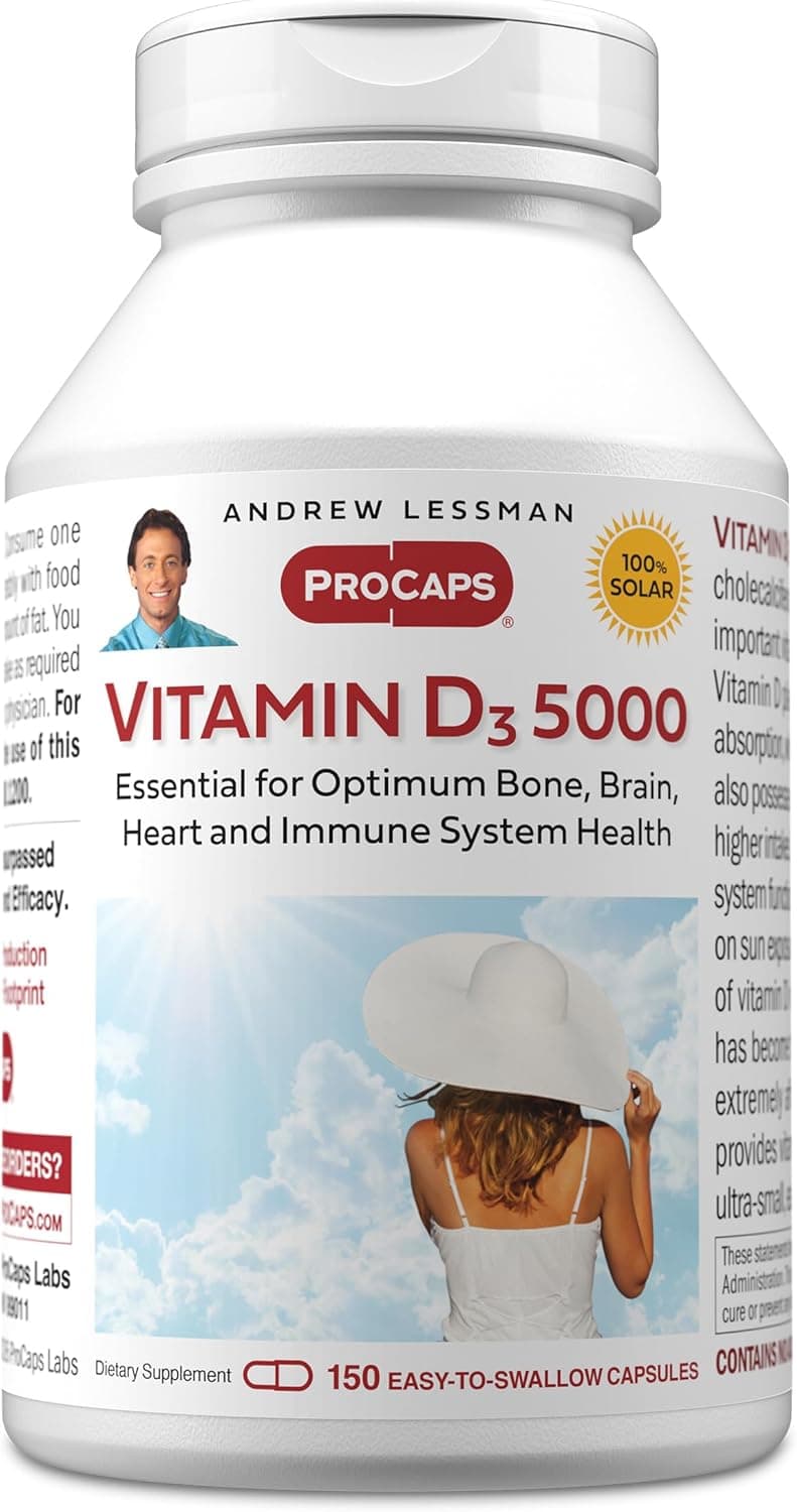 Andrew Lessman Vitamin D3 5000 IU 150 Capsules - High Potency
