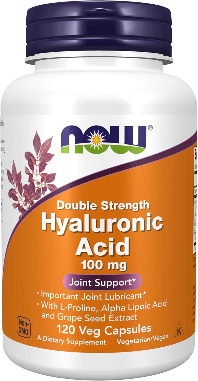 NOW Foods Supplements, Hyaluronic Acid 100 mg, Double…