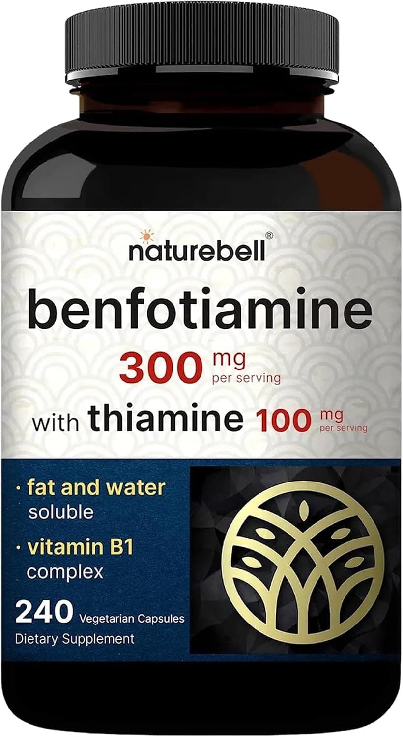 NatureBell Benfotiamine with Thiamine - 240 Vegetarian…