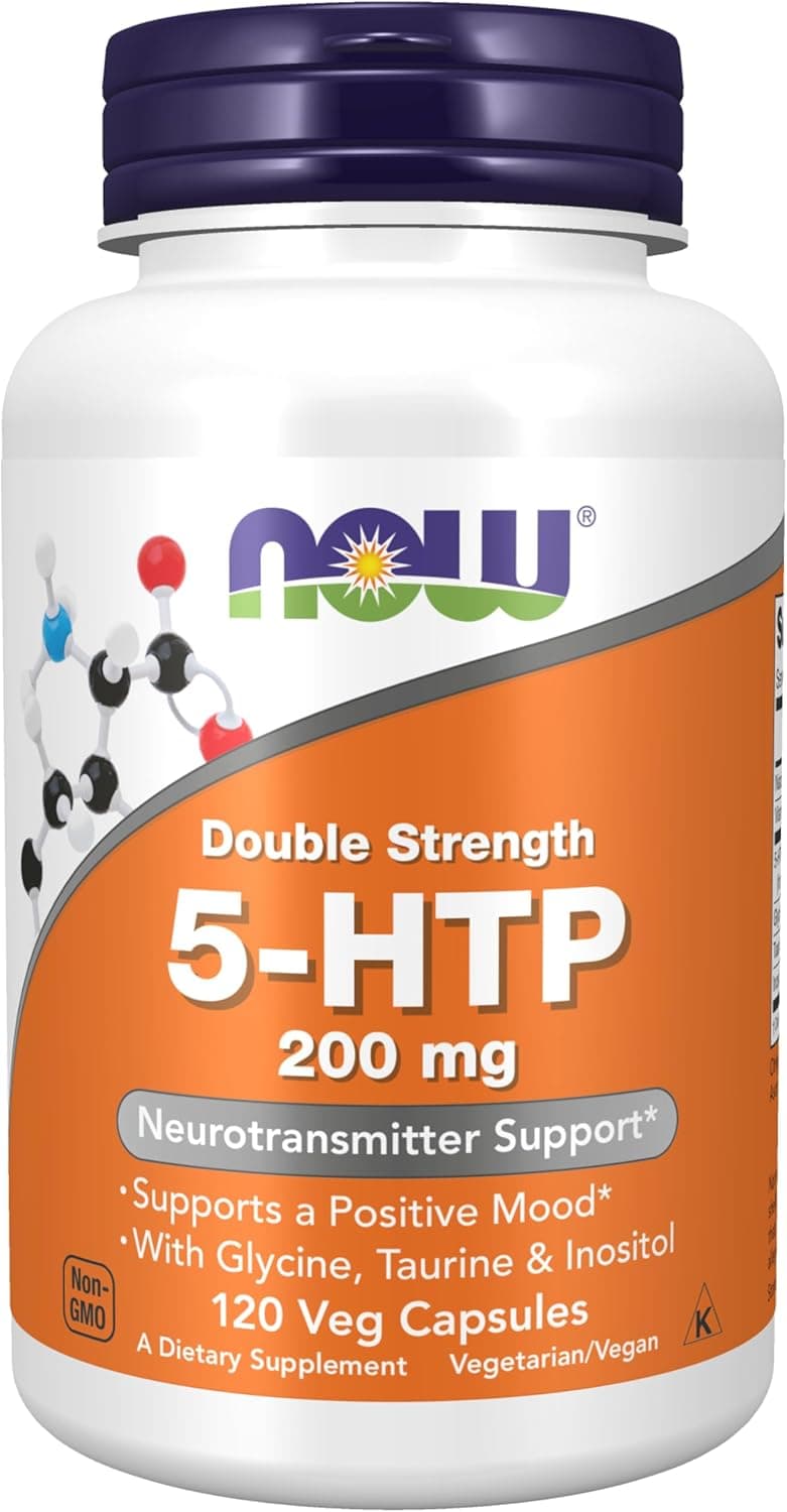 NOW Supplements, 5-HTP (5-hydroxytryptophan) 200 mg, Double…