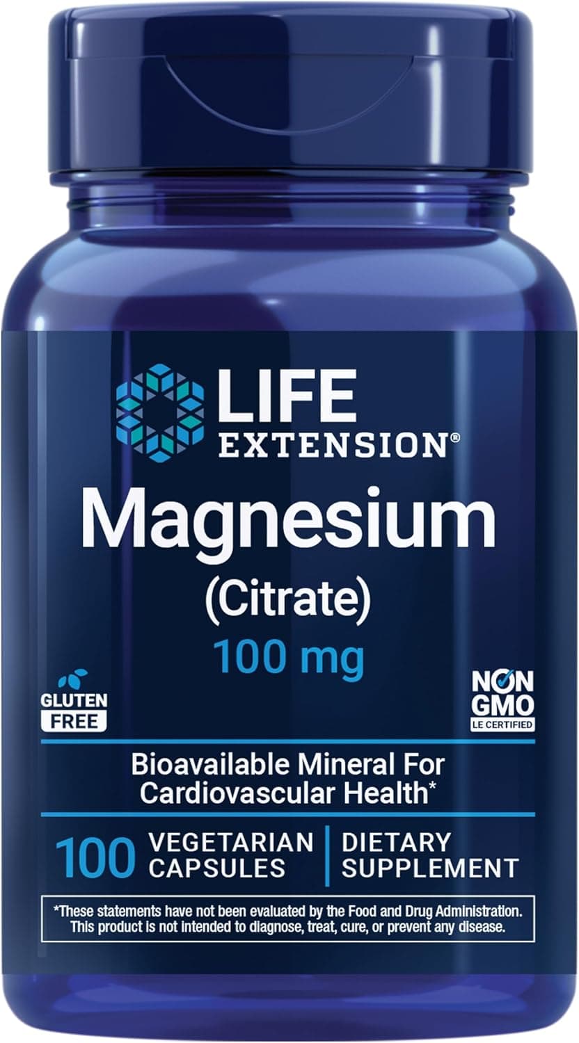 Life Extension Magnesium Citrate 100 mg Vegetarian Capsules