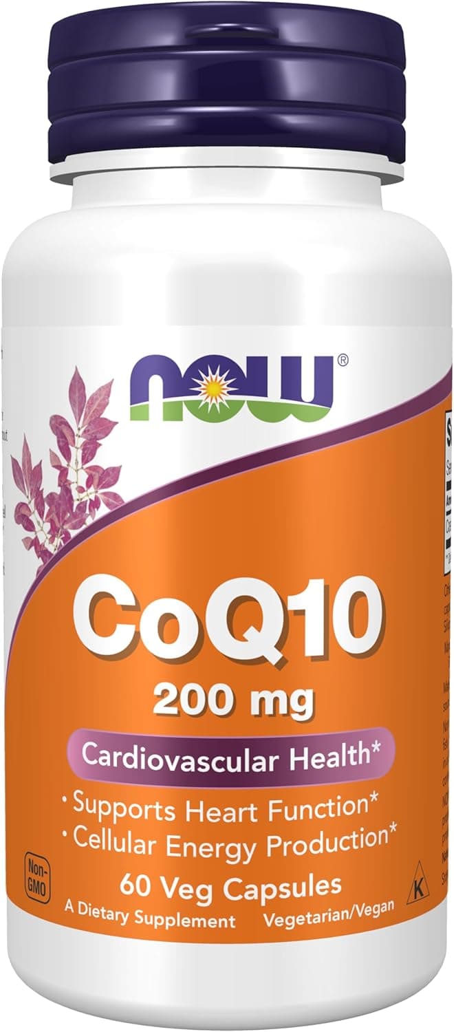 NOW Foods Supplements, CoQ10 (Coenzyme Q10) 200 mg…