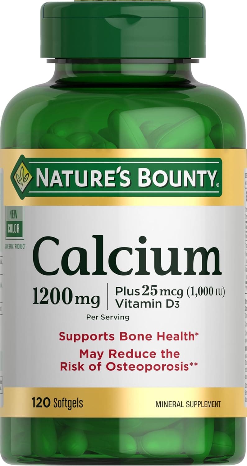 Nature's Bounty Calcium 1200 mg with 1000 IU Vitamin D3 - Bone…