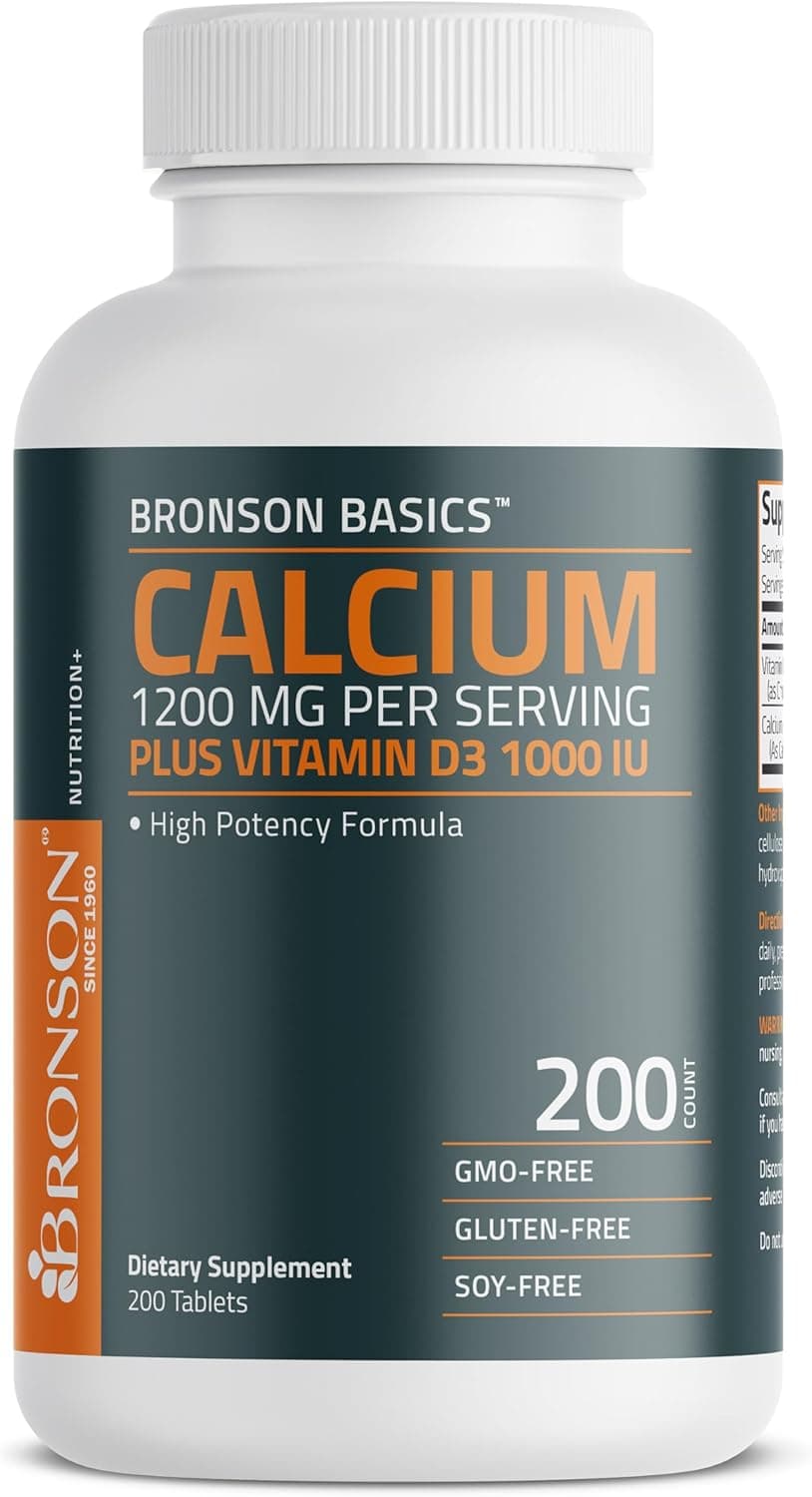 Calcium 1200mg Per Serving Plus Vitamin D3 1000 IU High…