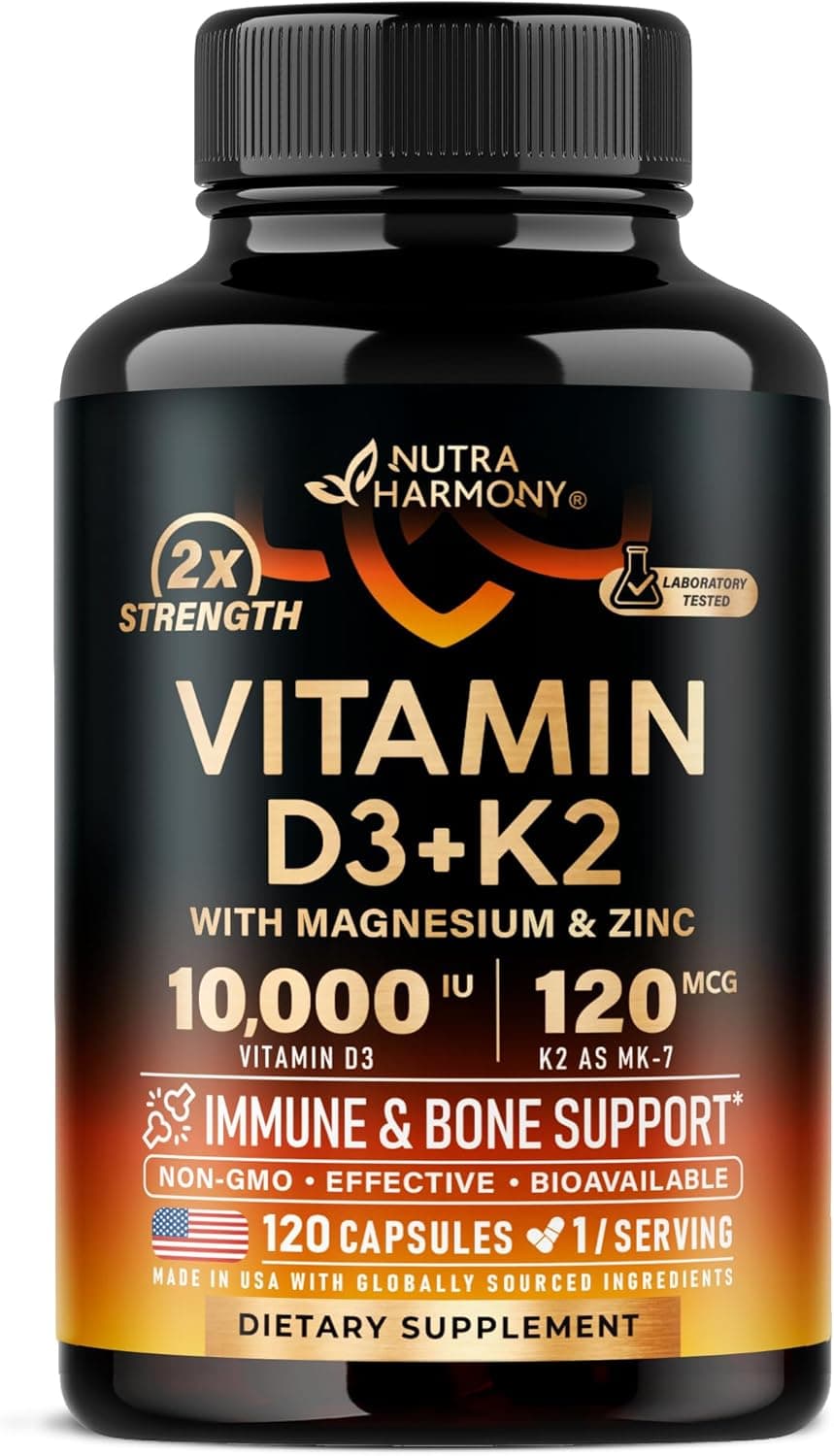 Vitamin D3 K2 - Vitamin D3 10000 iu & K2 as MK-7 120 mcg…
