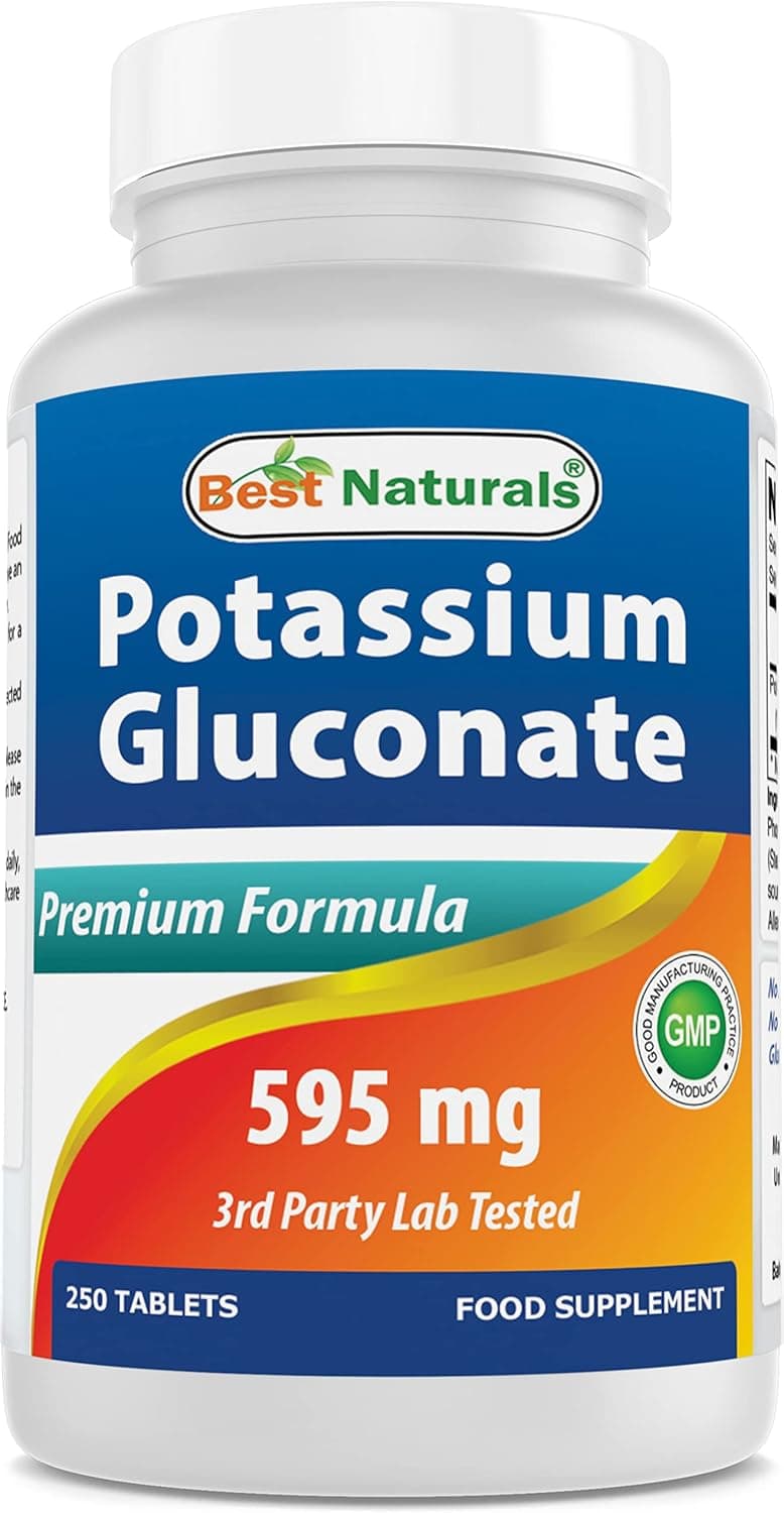 Best Naturals Potassium Gluconate Supplement 595 Mg Tablet