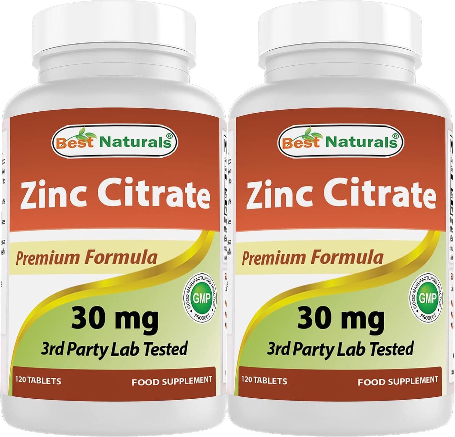 Best Naturals Zinc 30mg Supplements (as Zinc Citrate) - zinc…