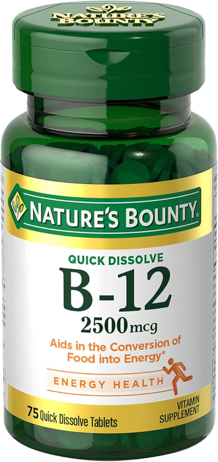 Nature’s Bounty Vitamin B12 2500 mcg