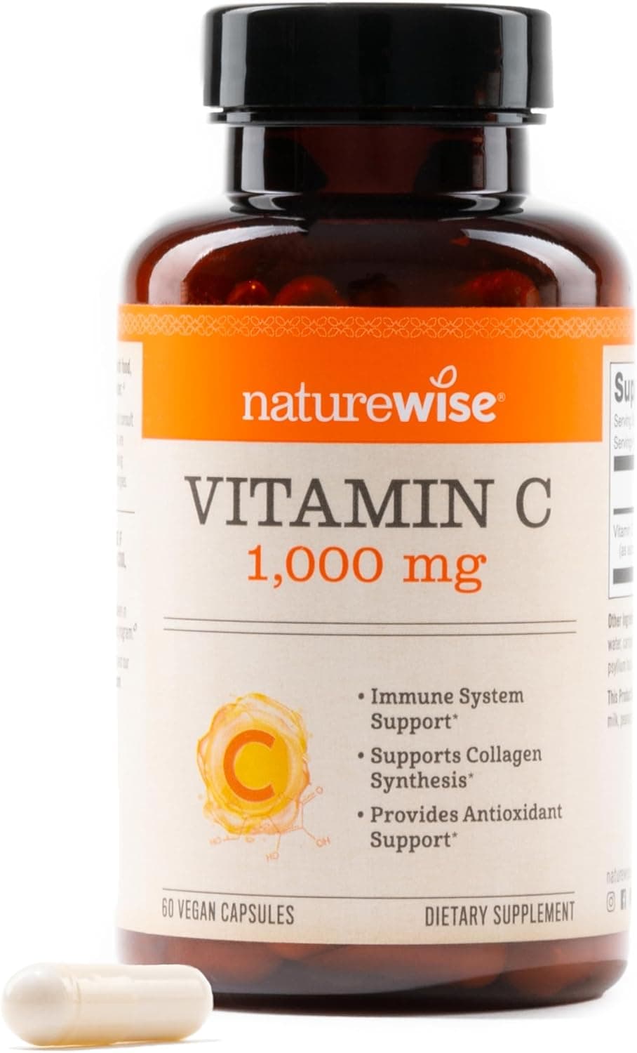 NatureWise Vitamin C 1000mg Capsules - Extra Strength Vegan…